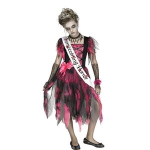 Halloween Homecoming Horror Girl’s Dress Costume  Fun World L 10-12
